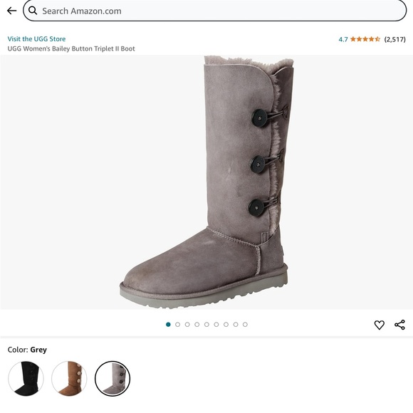 UGG Bailey Button Triplet II Boots - Size 8 - Picture 11 of 12